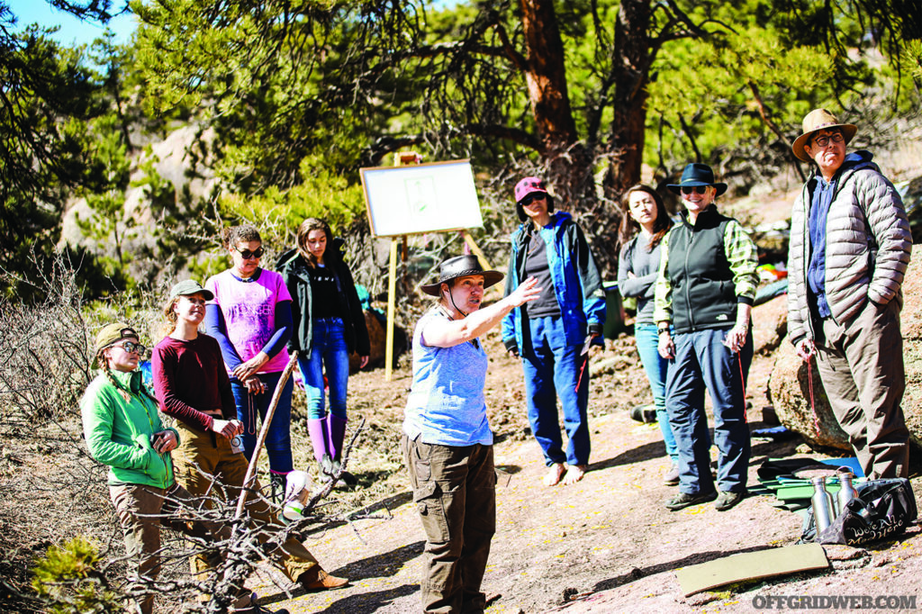 Jessie Krebs teaching a class.