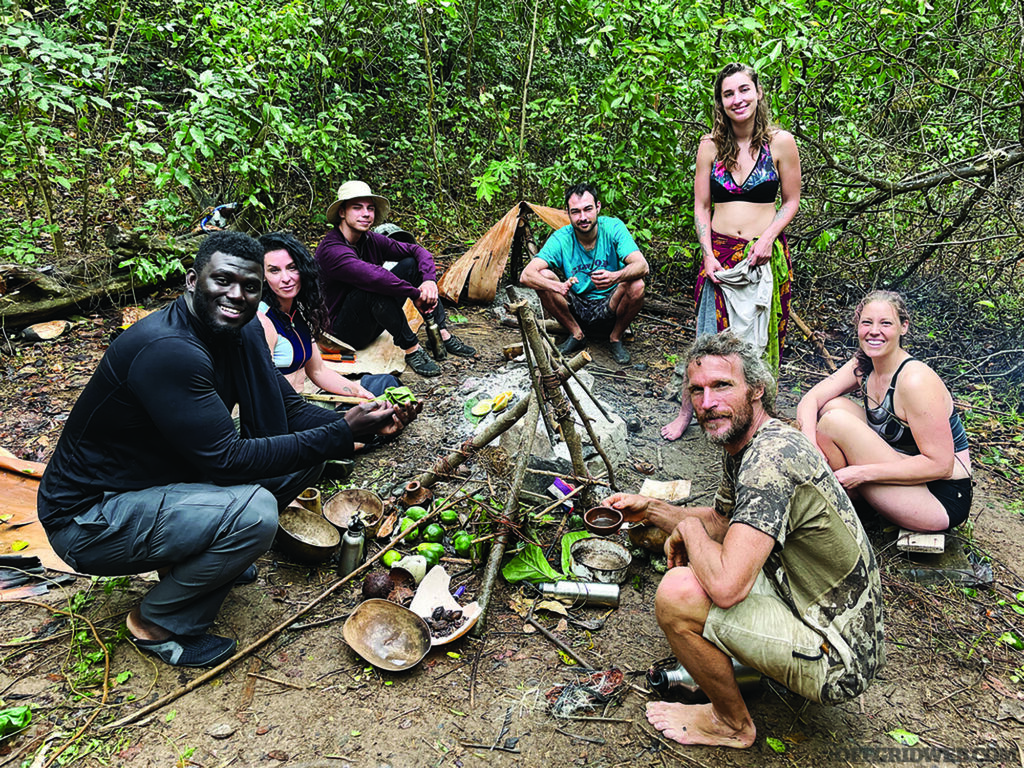 Matt Corradino with leading a survival course.