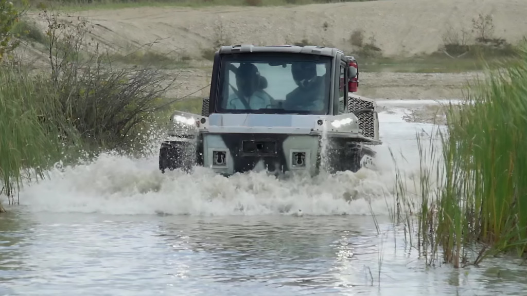 Polaris Rampage military offroad vehicle tracks 7