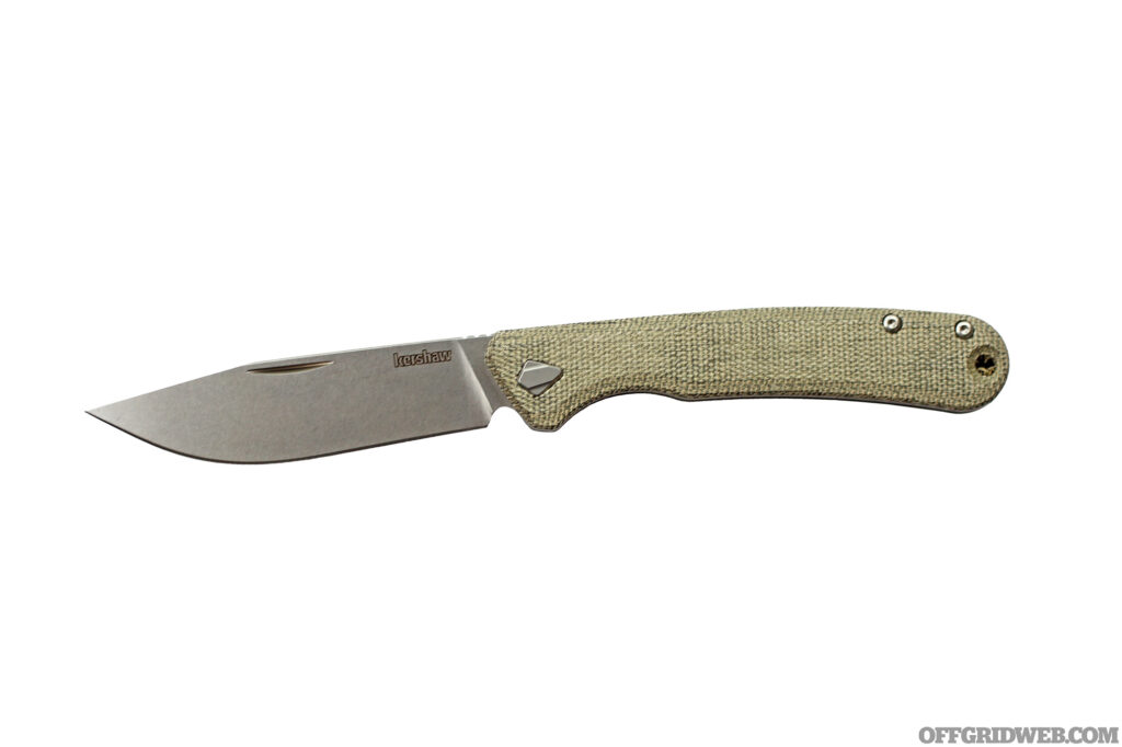 Studio photo of a kershaw slip joint knife.